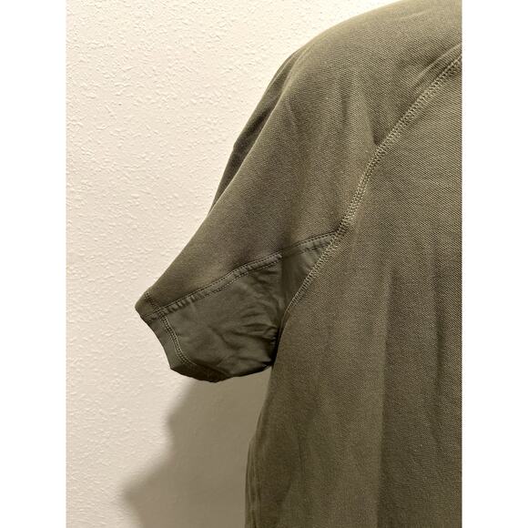 Bass Outdoor Men's Hiker Polo Deep Lichen Green Size XXL 2XL Zipper Zip New B98 - Picture 5 of 9